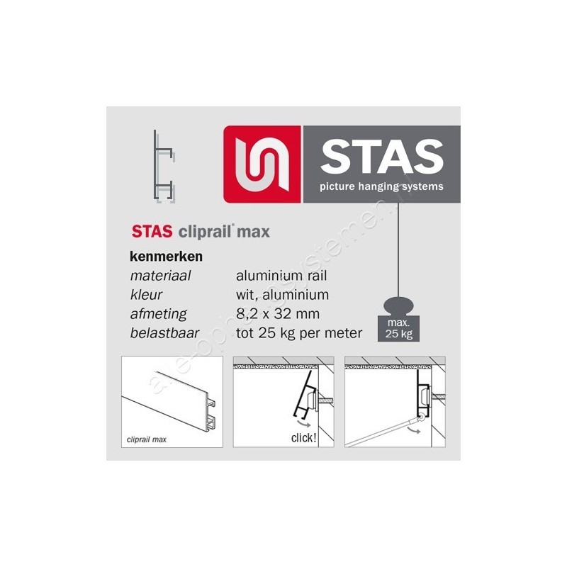 STAS cliprail max combikap