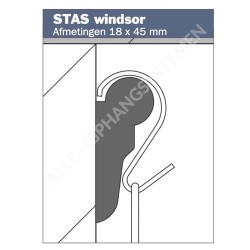 STAS Windsor Listello laterale in legno da 200 cm