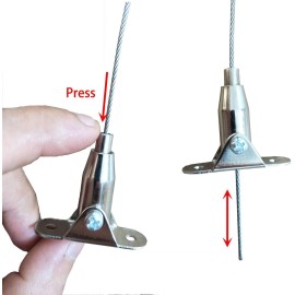 Scharnierte, selbstbremsende Deckenklammer mit Greiferfunktion - 15kg
