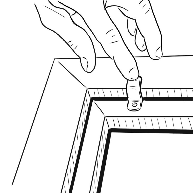 GeckoTeq Rahmenhalterungen - pro Stück