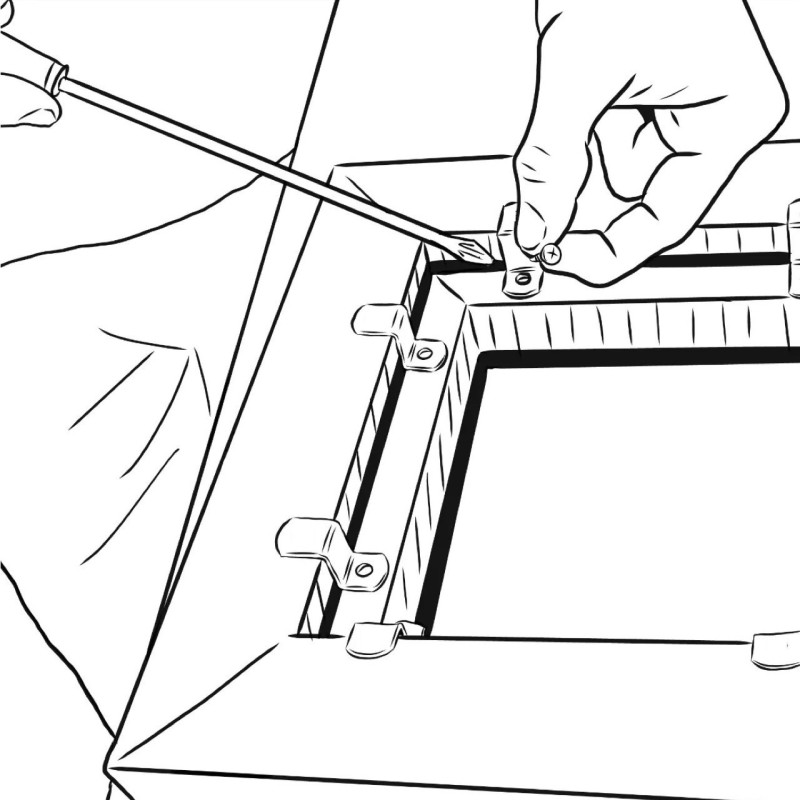 Supports de civière GeckoTeq - chacun sans vis