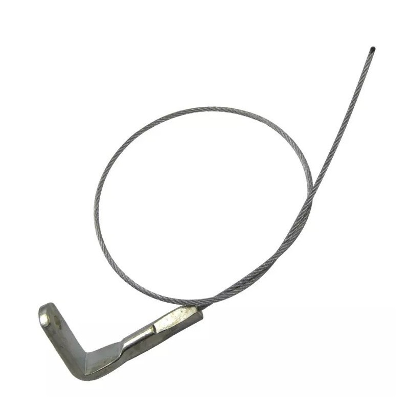 GeckoTeq Staaldraad 1,5mm met een 90° oog - schroefgatmaat 5,2mm 200cm