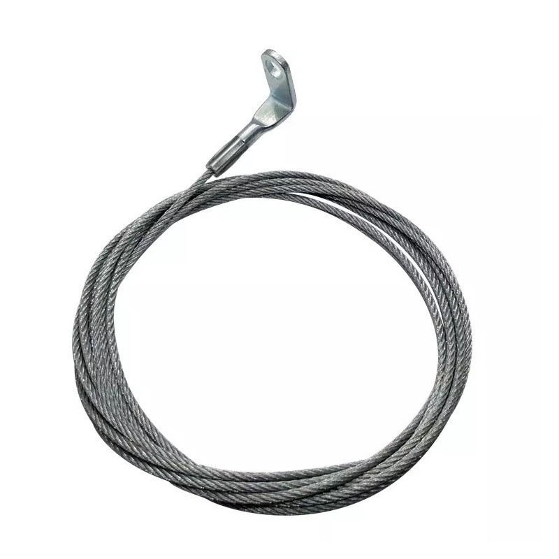 GeckoTeq Staaldraad 1,5mm met een 90° oog - schroefgatmaat 5,2mm 200cm