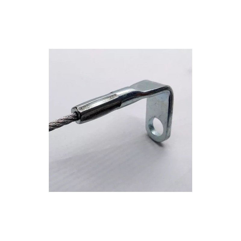 GeckoTeq Steel wire 1.5mm with a 90° eye - screw hole size 5.2mm 200cm