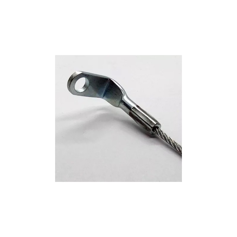 GeckoTeq Stahldraht 1,5 mm mit 90° Öse - Schraubenlochgröße 5,2 mm 200 cm