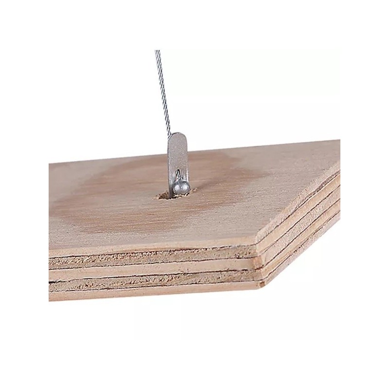 GeckoTeq Cross Anchor 40x5,9x1,5mm incl. steel wire 200cm