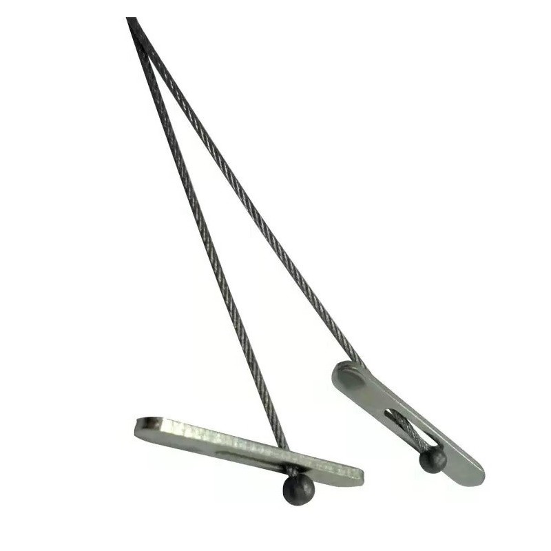 GeckoTeq Cross Anchor 40x5,9x1,5mm incl. steel wire 200cm