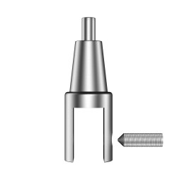 GeckoTeq Top Clamp Self-locking clamp for glass panels up to 10 mm - 20kg