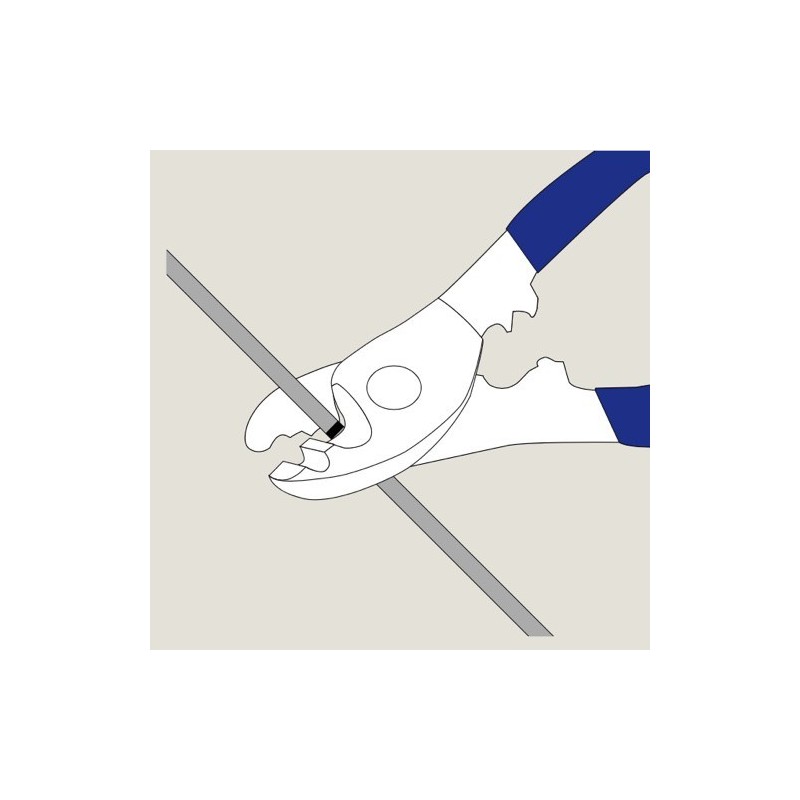 GeckoTeq Steel cable shortening kit including wire cutters