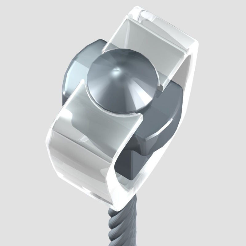 Neu R70 Museum Rail Twister Lock 2,5 mm Stahlseil