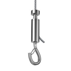 GeckoTeq Gancho de bucle autoblocante con clip de seguridad - 20 kg