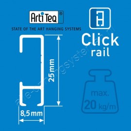 Artiteq twister op stang 2mm wit