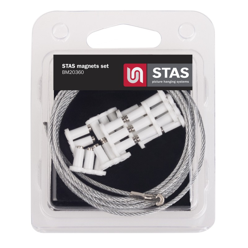 STAS Magnete weiß (10 Stück)