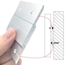 GeckoTeq Cleat Z Bar hængeklip 5 cm - pr sæt af 2
