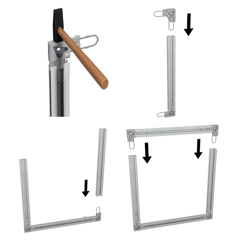 Artiteq UNPLATED DiBond Binari per pezzo in 6 dimensioni