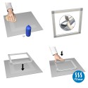 Artiteq UNPLATED DiBond Rails par pièce en 6 dimensions