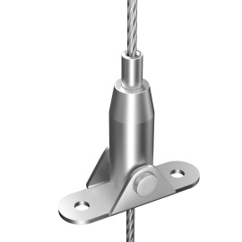 Scharnierte, selbstbremsende Deckenklammer mit Greiferfunktion - 15kg