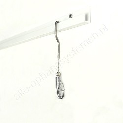 AOS staaldraad/koord met haak 2mm