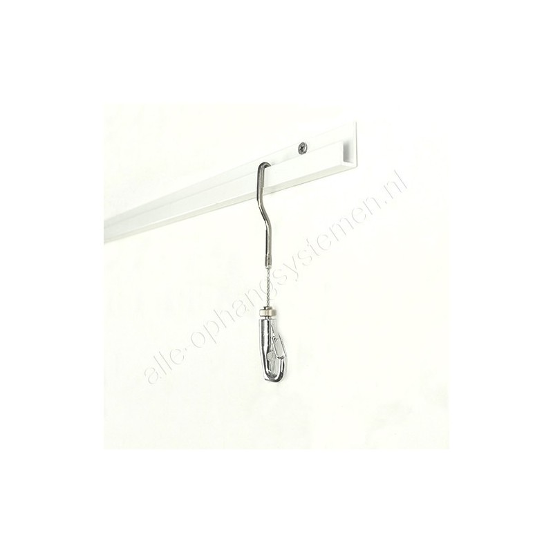 AOS staaldraad/koord met haak 2mm