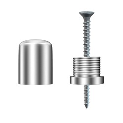 GeckoTeq Skrubar konveks loftanker til 1 wire - 15kg