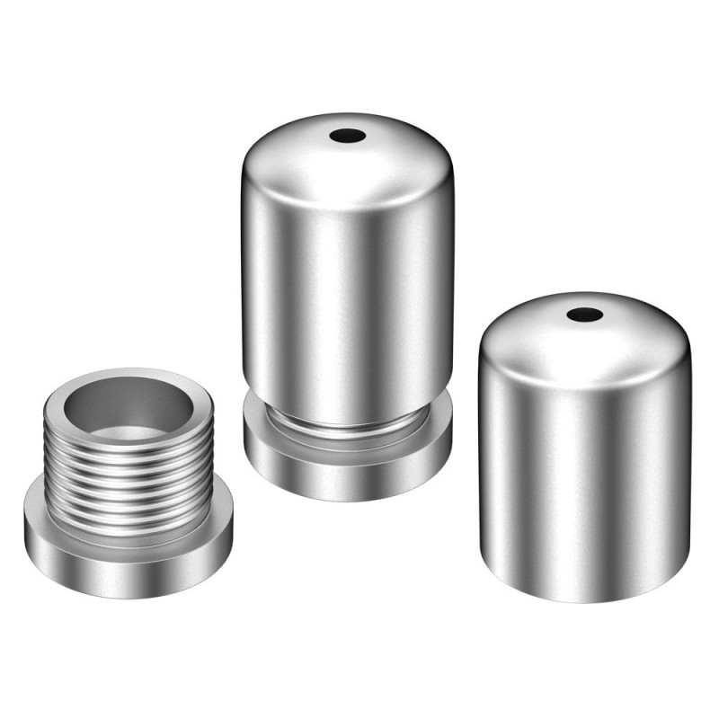 GeckoTeq Anclaje de techo convexo atornillable para 1 hilo - 15kg