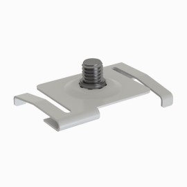 GeckoTeq metallklämma i vitt för undertak - 8kg