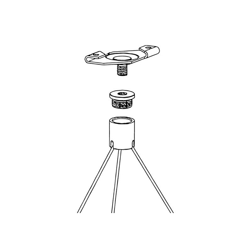 GeckoTeq-Metallklammer in Weiß für Hängedecken - 8kg