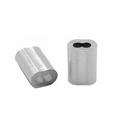 Abrazadera de cable de bus de compresión GeckoTeq de 2,0 mm en negro y aluminio