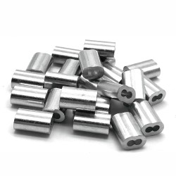 Morsetto per cavo bus a compressione GeckoTeq da 2,0 mm in nero e alluminio