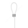 GeckoTeq Steel 1,5mm Wire with Loop in white