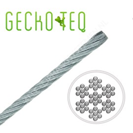 GeckoTeq Stahldrahtseil 1,5mm - pro 10 meter