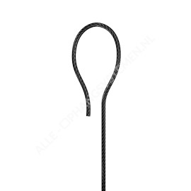 GeckoTeq Hilo de acero blanco o negro 1,5mm - no anudable - por 10 metros