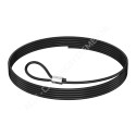 GeckoTeq Teräslanka valkoinen tai musta 1,5mm - ei solmittava - 10 metriä kohti