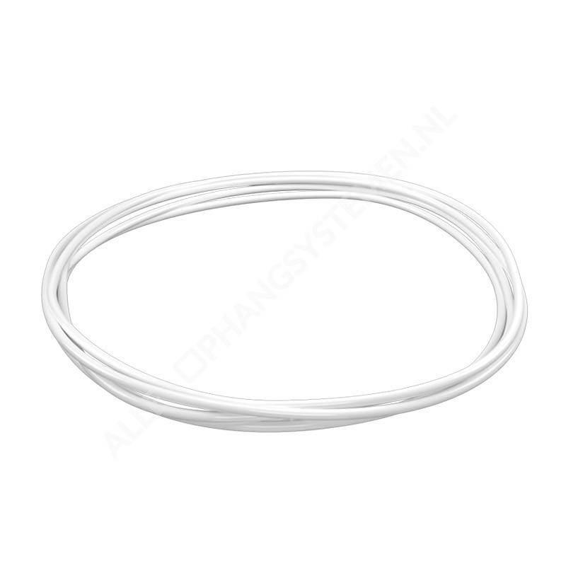 GeckoTeq Staaldraad wit of zwart 1,5mm - niet knoopbaar - per 10 meter