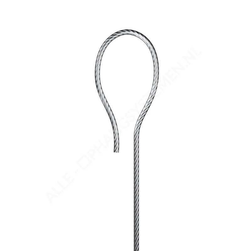 GeckoTeq 1,5 mm ståltråd med ögla - 15 kg