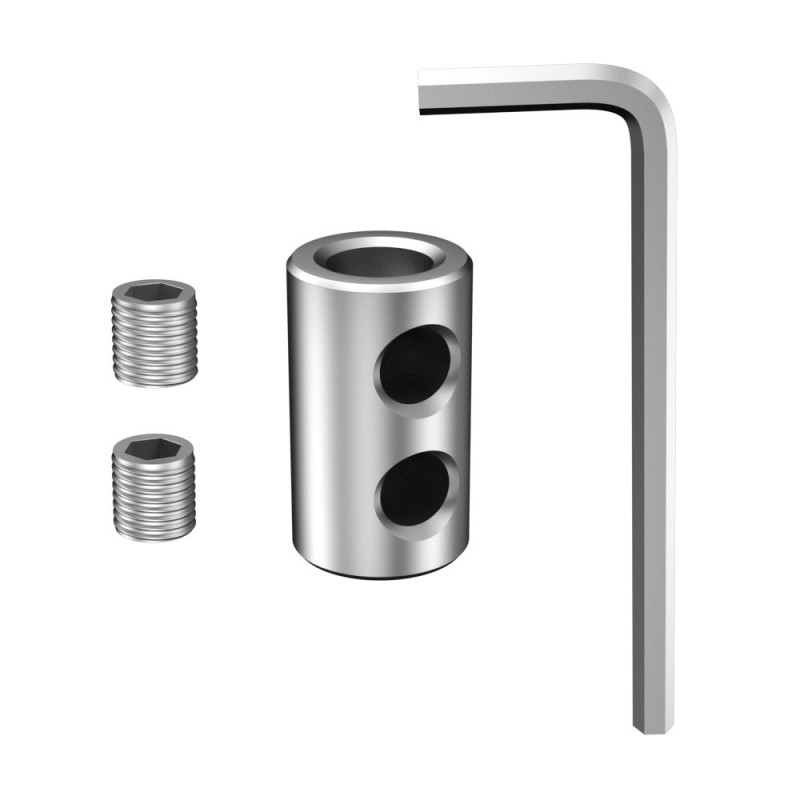 Abrazadera de cable doble GeckoTeq - 10 kg (con 2 tornillos Allen) - Incluye llave Allen