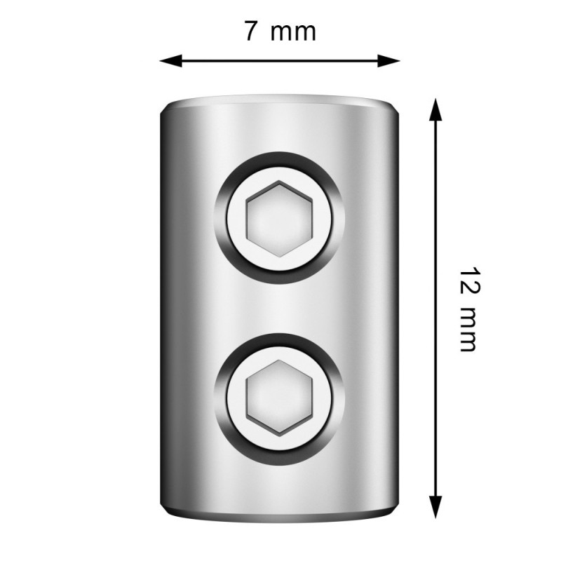 GeckoTeq Double Wire Clamp - 10kg (2 kuusiokoloruuvilla) - sis. kuusiokoloavaimen