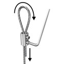 GeckoTeq Double Wire Clamp - 10kg (z 2 śrubami imbusowymi) - z kluczem imbusowym