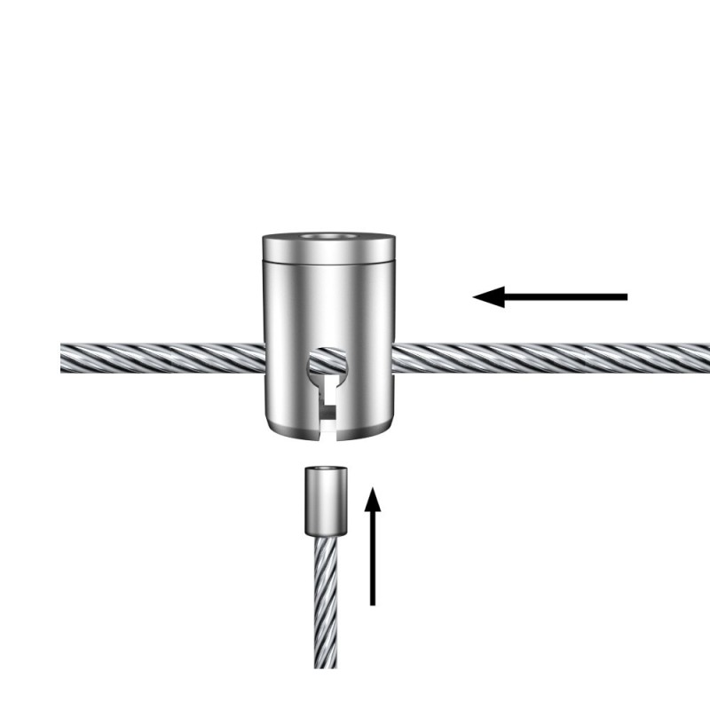 GeckoTeq Screw system ceiling Anchor for 4 wires - 15kg