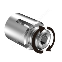 GeckoTeq Kaapeliristikiristin teräs- tai perlonlangoille - sis. kuusiokolo