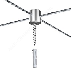 GeckoTeq Kaapeliristikiristin teräs- tai perlonlangoille - sis. kuusiokolo