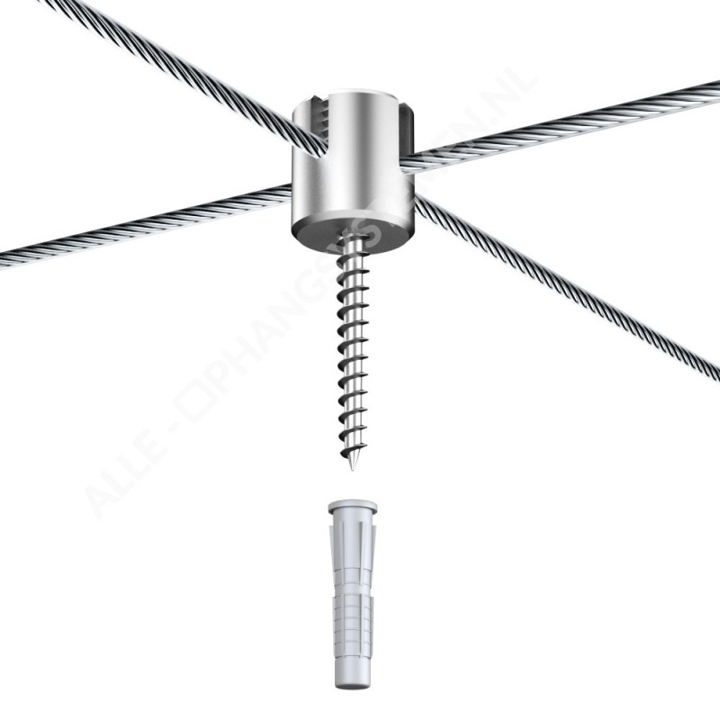 GeckoTeq Kabelkrydsklemme til stål- eller perlontråde - inkl. unbrakon