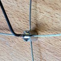 GeckoTeq Kabel kruisklem voor staal- of perlon draden - incl. inbus