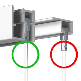 Newly R40 Rail end cap white – per piece