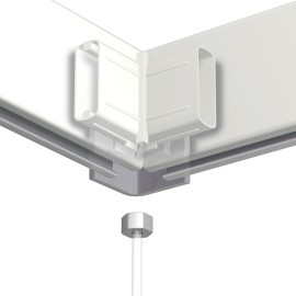 Artiteq 2,0 mm Perlon wire 150 cm med 6-sidet skiveglider - 7 kg