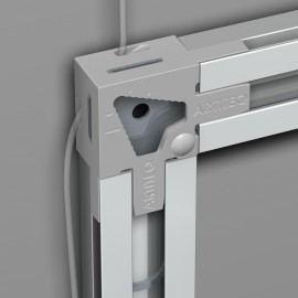 Sistema per appendere pannelli fotografici Back Frame Artiteq - autoadesivo
