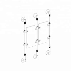 GeckoTeq Spankabel Staaldraad Set 1,8 mm - 3 meter