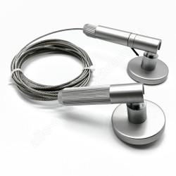 GeckoTeq Spannkabel Stahldraht Set 1,8 mm - 3 Meter