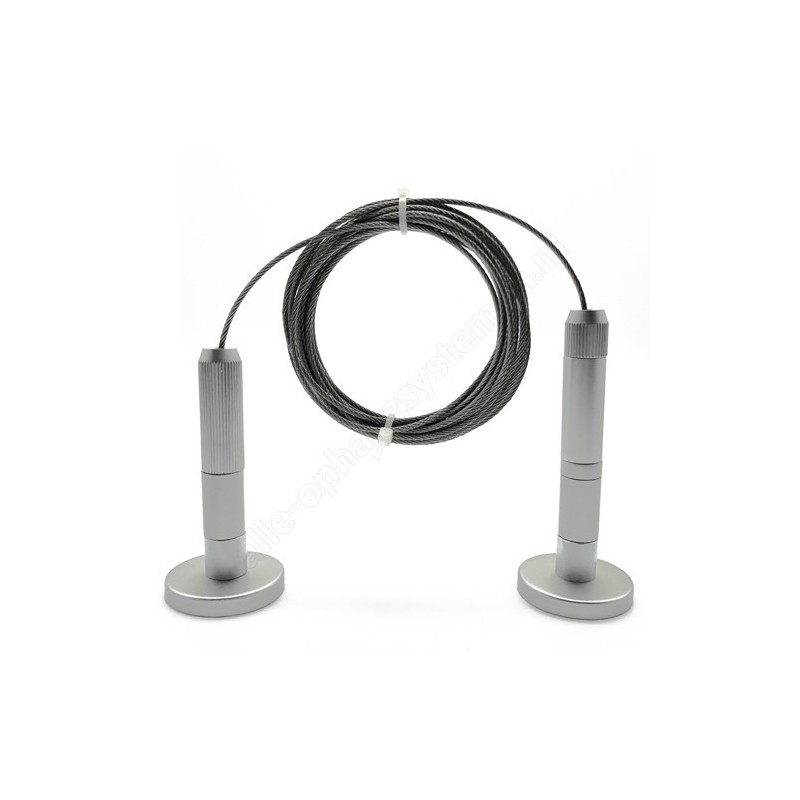 GeckoTeq Spannkabel Stahldraht Set 1,8 mm - 3 Meter