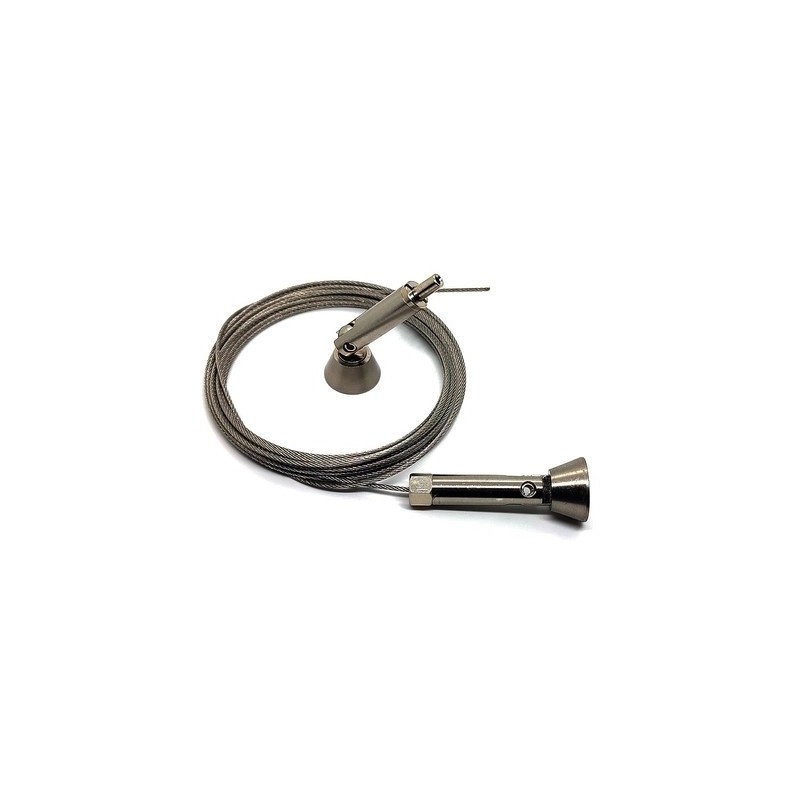 GeckoTeq Kiristyskaapeli Teräslankasarja 1,8 mm - 3 metriä